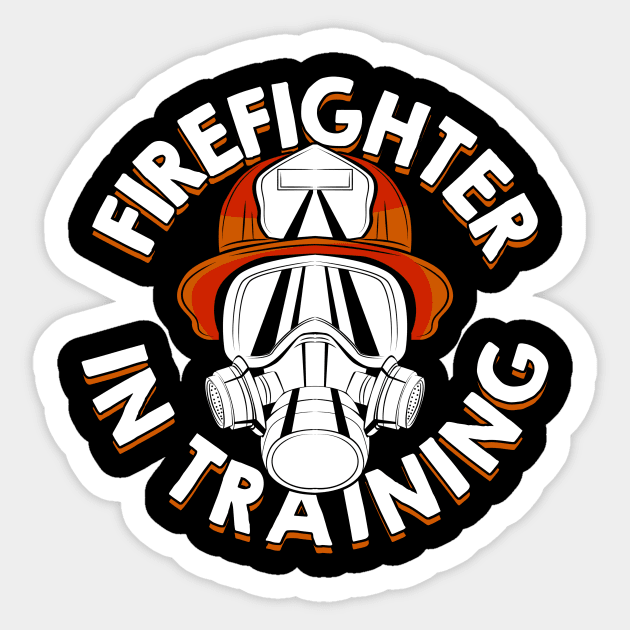 Firefighter In Training Future Fireman Gift Sticker by Dolde08